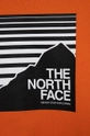 Παιδική βαμβακερή μπλούζα The North Face πορτοκαλί