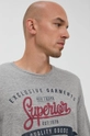 szary Produkt by Jack & Jones Longsleeve bawełniany