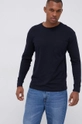 granatowy Premium by Jack&Jones Longsleeve bawełniany