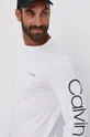 biela Tričko s dlhým rukávom Calvin Klein