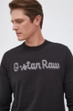 czarny G-Star Raw Longsleeve bawełniany D20387.336