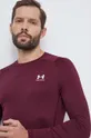 burgundské Tréningové tričko s dlhým rukávom Under Armour