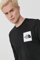 black The North Face cotton longsleeve top