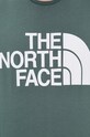 Bavlnené tričko s dlhým rukávom The North Face NF0A5585HBS1 zelená
