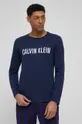 granatowy Calvin Klein Underwear Longsleeve piżamowy bawełniany Męski
