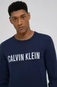Calvin Klein Underwear Longsleeve piżamowy bawełniany granatowy
