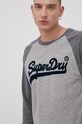 Tričko s dlhým rukávom Superdry sivá M6010608A.ZUC