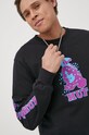 Pamučna majica dugih rukava HUF X Playboy crna TS01779