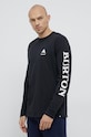 Burton Longsleeve din bumbac print negru 20392102001