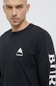 Burton Longsleeve bawełniany czarny 20392102001