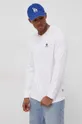 Βαμβακερό πουκάμισο με μακριά μανίκια Converse λευκό