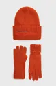 oranžová Čiapka a rukavice Desigual Dámsky