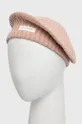 różowy Calvin Klein Beret z domieszką wełny Damski