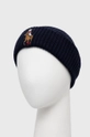 Polo Ralph Lauren Czapka z domieszką wełny 455858362002 granatowy