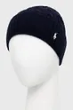 Вовняна шапка Polo Ralph Lauren темно-синій