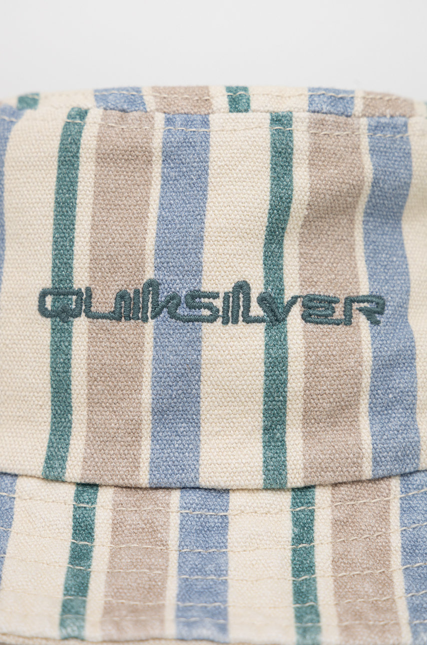 Βαμβακερό καπέλο Quiksilver μπεζ