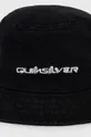 Βαμβακερό καπέλο Quiksilver μαύρο