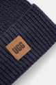 Шапка з домішкою вовни UGG 20061 темно-синій AW24