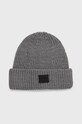 AllSaints Čepice z vlněné směsi s příměsí vlny šedá AS100732