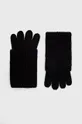 μαύρο Γάντια από μείγμα μαλλιού AllSaints Γυναικεία