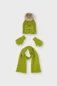 zielony Mayoral Czapka, szalik i rękawiczki dziecięce Dziewczęcy
