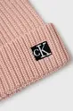 Detská čiapka Calvin Klein Jeans ružová