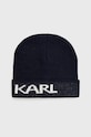Karl Lagerfeld Czapka 512322.805601 z domieszką wełny granatowy 512322.805601