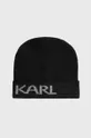 črna Kapa Karl Lagerfeld Moški