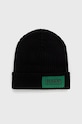 BOSS Czapka 50456135 z domieszką wełny czarny 50456135