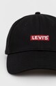 Levi's Czapka bawełniana D6250.0001 czarny AW21