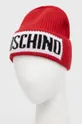 Kapa s dodatkom vune Moschino crvena