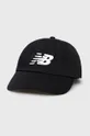 μαύρο Βαμβακερό καπέλο New Balance Ανδρικά