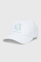 Шапка Armani Exchange аплікація білий 954047.CC811
