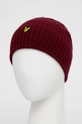 Lyle & Scott Czapka bordowy