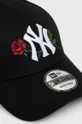 Βαμβακερό καπέλο New Era μαύρο