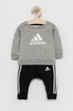 Παιδική φόρμα adidas Performance πλεκτό ύφασμα γκρί H28835