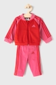 różowy adidas Dres dziecięcy GS3855 Dziewczęcy