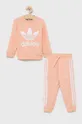 рожевий Дитячий комплект adidas Originals Для дівчаток