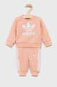 roza Dječja trenirka adidas Originals Za djevojčice