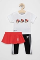 biały adidas Originals Komplet dziecięcy X DISNEY (3-pack) H20326 Dziewczęcy