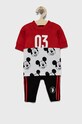 adidas Performance Komplet dziecięcy GT9475 dzianina czerwony GT9475