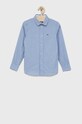 Lacoste Koszula bawełniana dziecięca CJ8077 bawełna niebieski CJ8077