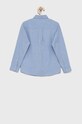 Lacoste Koszula bawełniana dziecięca CJ8077 CJ8077 niebieski AW21
