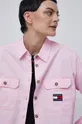 ροζ Βαμβακερό πουκάμισο Tommy Jeans