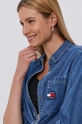 niebieski Tommy Jeans Koszula bawełniana jeansowa DW0DW10366.4890