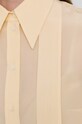 Košeľa Victoria Victoria Beckham 2321WSH002778B žltá AW21