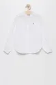білий Дитяча бавовняна сорочка Tommy Hilfiger Для дівчаток
