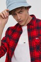 Tommy Jeans Koszula bawełniana DM0DM11322.4890 DM0DM11322.4890 czerwony