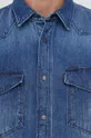 Hugo Koszula bawełniana jeansowa 50459614 niebieski