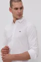 белый Рубашка Tommy Jeans Мужской
